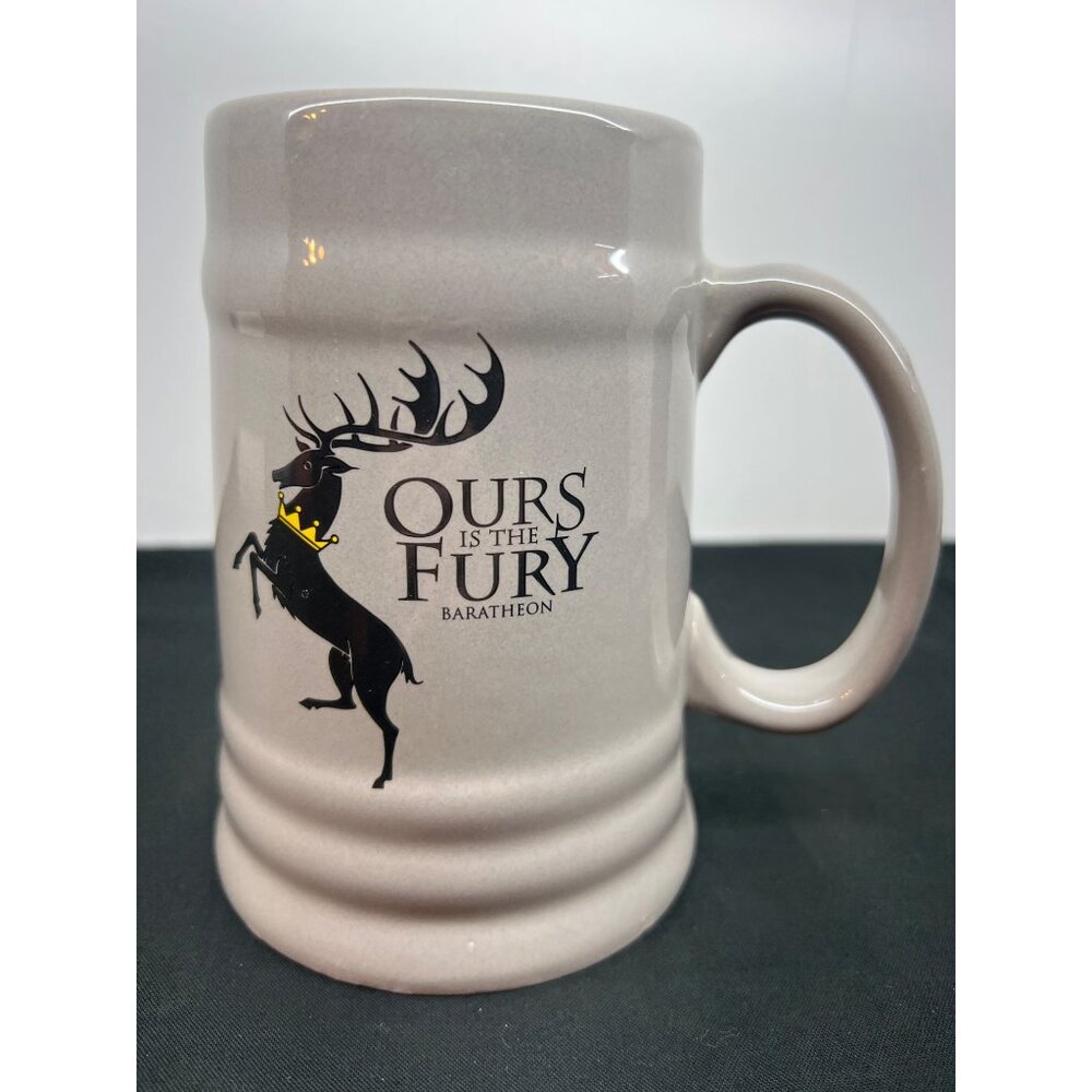 Game Of Thrones Ceramic Beer Stein Mug Baratheon Ours Is The Fury